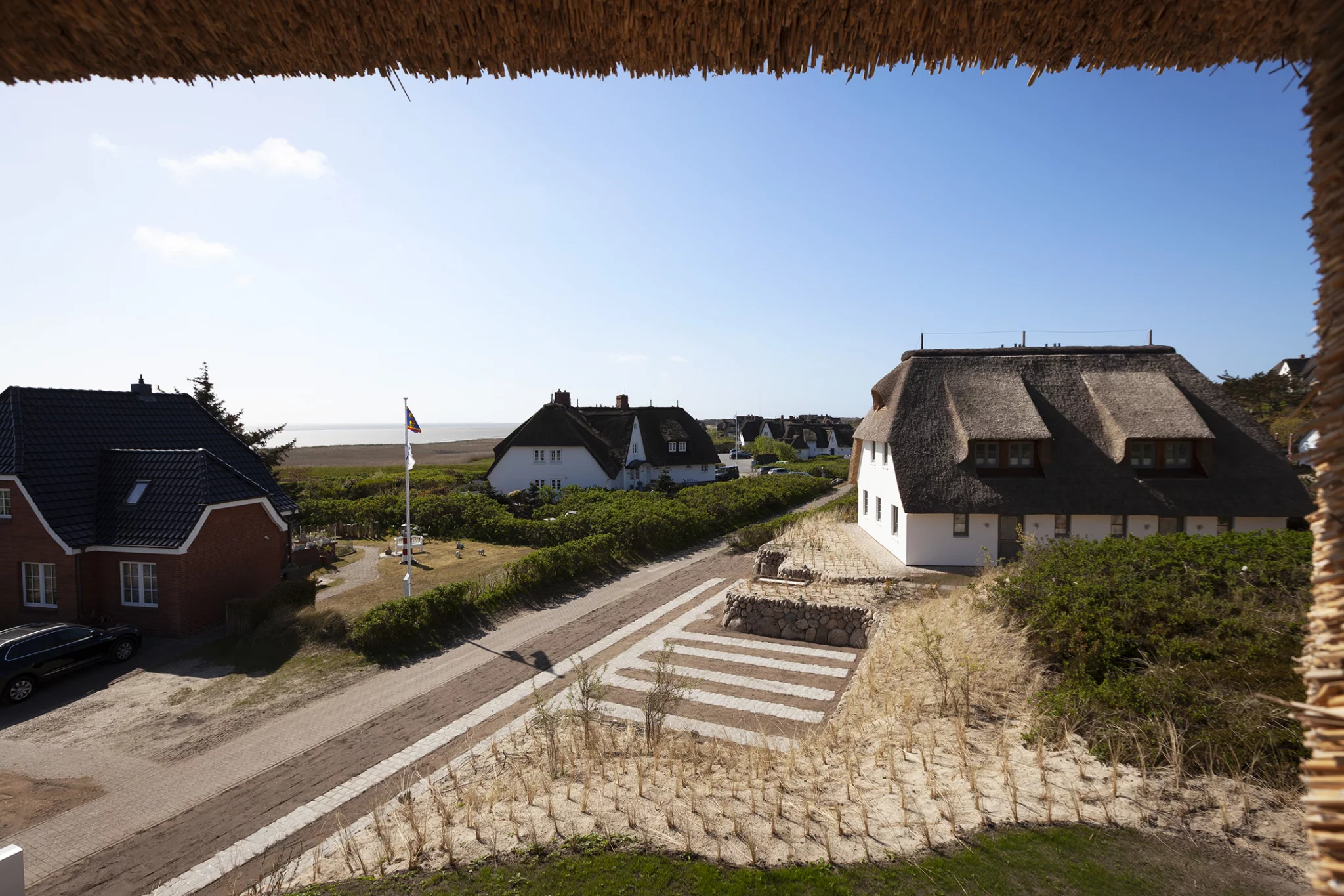 Appartement 5 - Blick vom OG aus aufs Watt